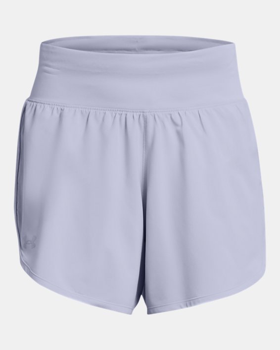 Women's UA Fly-By Elite 5" Shorts in Purple image number 5